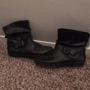 Black ankle boots